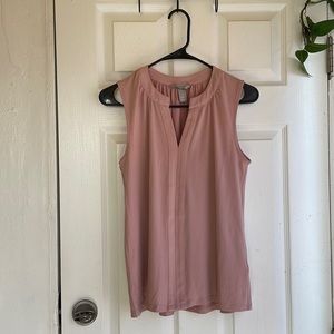 Brand new dusty pink v cut sleeveless blouse